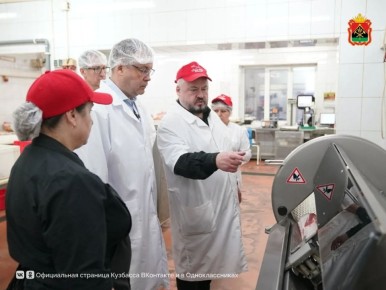 Илья Середюк: за год производство мясных полуфабрикатов в Кузбассе увеличилось на 17,6%