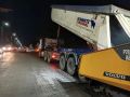 В Кемерове сегодня ночью приступили к асфальтированию улицы Нахимова в районе перекрестка с улицей Ракитянского
