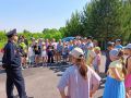 Сотрудники Беловской Госавтоинспекции провели акцию "Безопасное лето" в пришкольном лагере