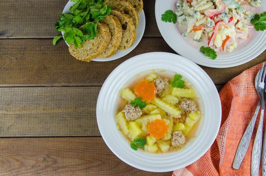 Суп с фрикадельками: легко и вкусно