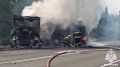 Региональное МЧС опубликовало кадры с места ликвидации пожара на трассе "Сибирь"