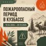 С 15 апреля по 20 октября в Кузбассе действует пожароопасный период