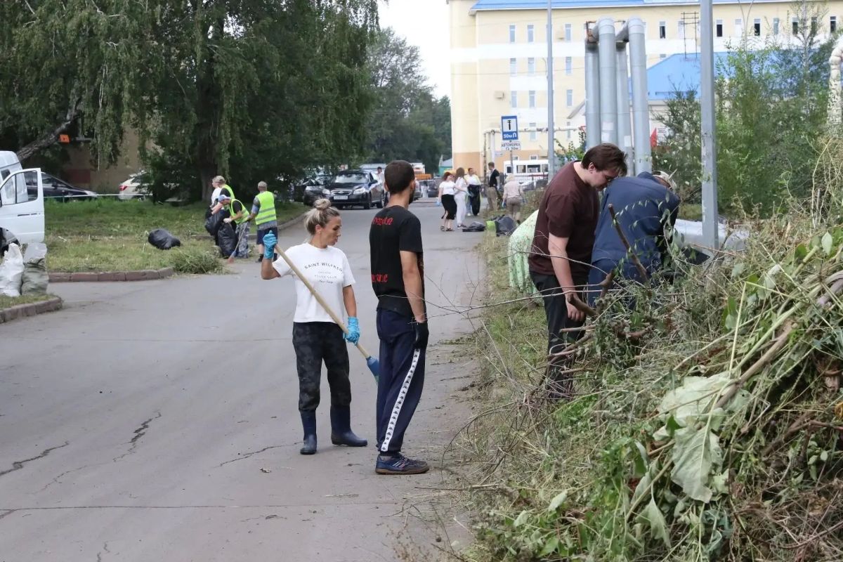 В историческом квартале Соцгород в Кемерове провели масштабный субботник В историческом квартале Соцгород в Кемерове провели масштабный субботник