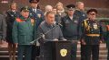 Линейка кадетов у мемориала Воину-Освободителю