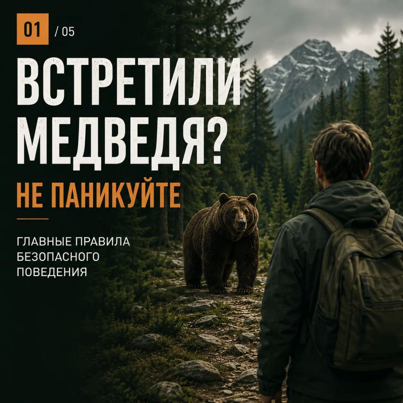 Встретить медведя в лесу – ситуация, к которой лучше быть готовым заранее