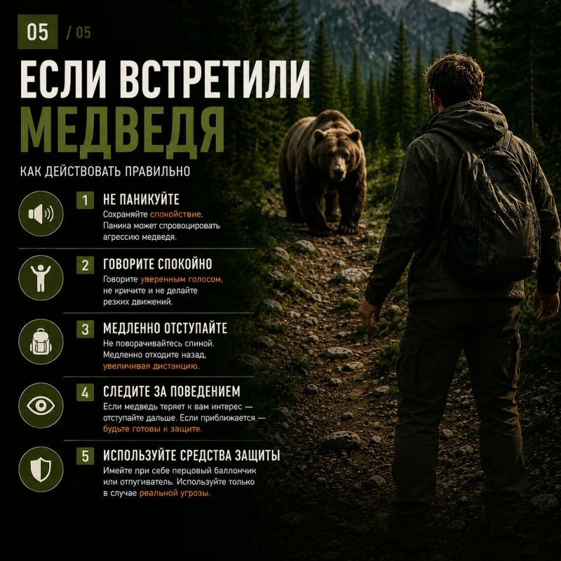 Встретить медведя в лесу – ситуация, к которой лучше быть готовым заранее Встретить медведя в лесу – ситуация, к которой лучше быть готовым заранее