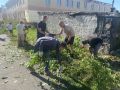 400 квадратов свободы и 40 кубов веток: в жилом районе Ягуновский на Белозерной прошёл субботник